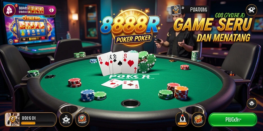 Tampilan grafis yang menarik dan gameplay Poker yang seru.
