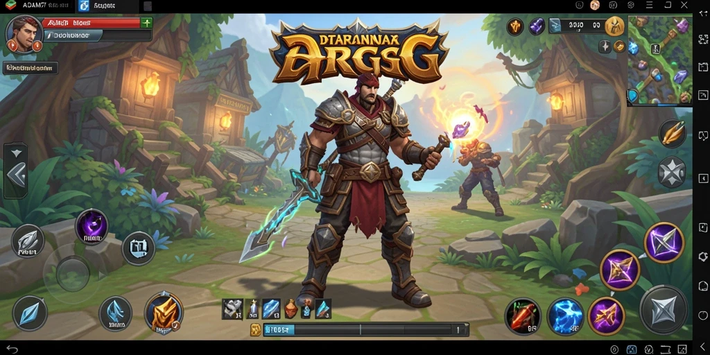Screenshot ADAM77 menampilkan aksi pertarungan seru dalam dunia ARPG.