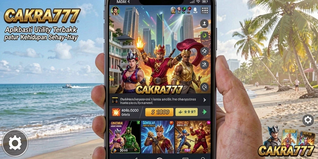 Tangkapan layar CAKRA777 menampilkan antarmuka yang user-friendly dan fungsi-fungsi Utility yang bermanfaat.