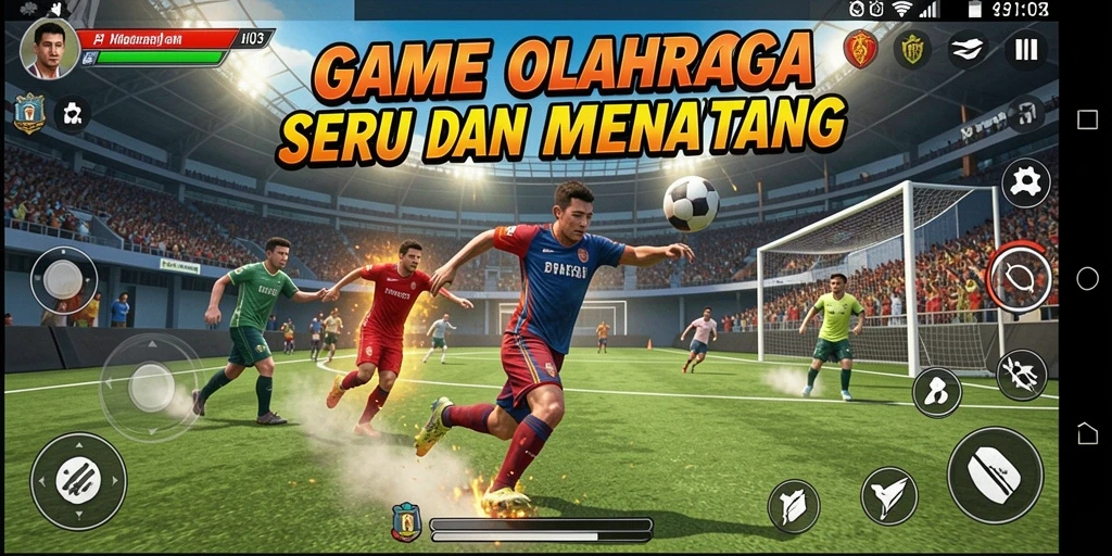Screenshot gameplay H03 menampilkan aksi olahraga seru dan kompetitif.