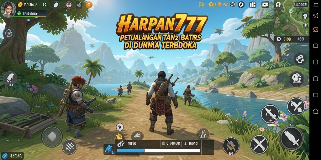 Tampilan gameplay Open World penuh petualangan di HARAPAN777.