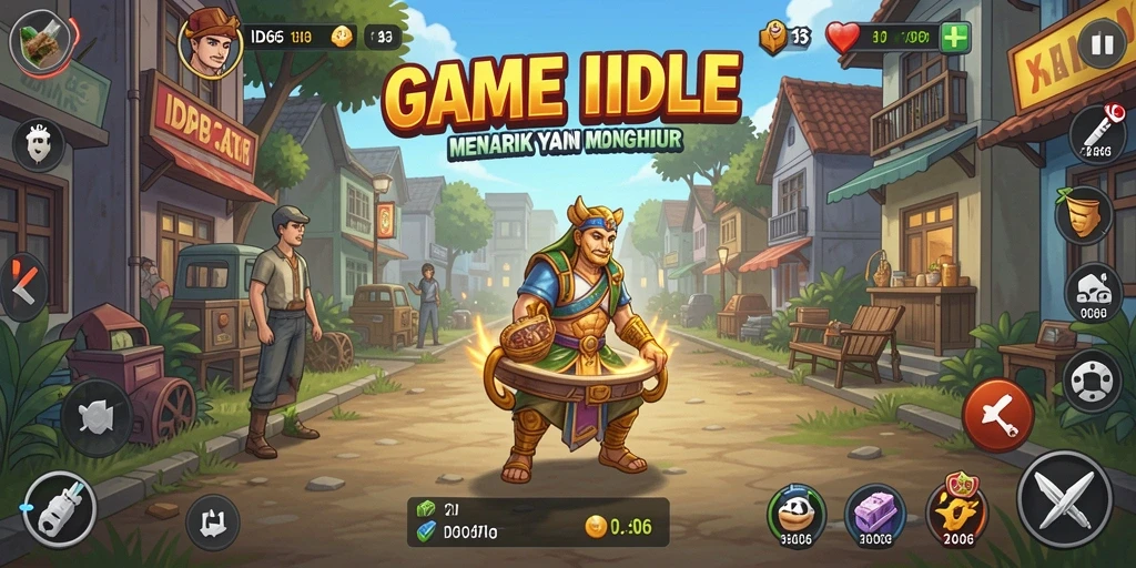 Tampilan gameplay ID66 yang menyenangkan dengan elemen Idle yang menarik.