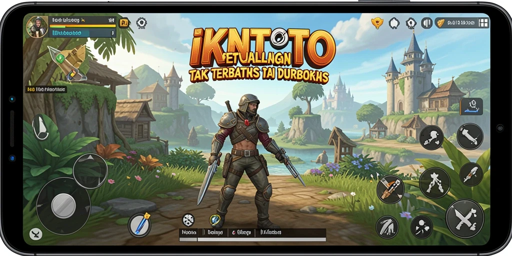 Tangkapan layar gameplay IKNTOTO dengan eksplorasi dunia terbuka.