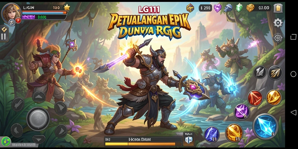 Gambaran gameplay RPG yang menarik dan mendebarkan.