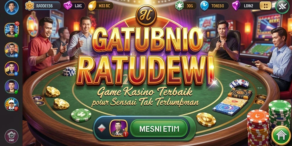 Screenshot gameplay RATUDEWI yang mencerminkan keseruan permainan kasino.
