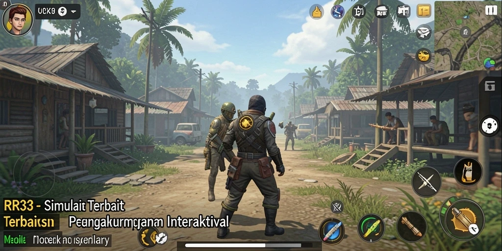 Tampilan gameplay menarik di <strong>RR33</strong>, menampilkan aksi simulasi yang hidup.
