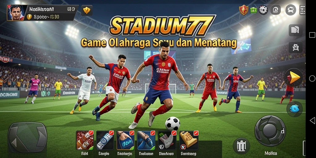 Tampilan gameplay STADIUM77 yang menegangkan dan kompetitif.