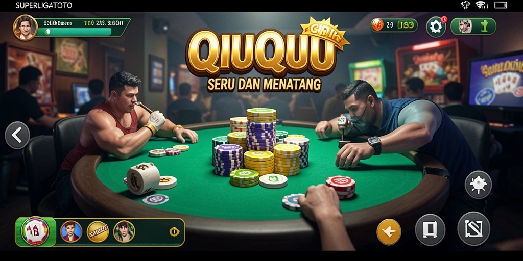 Gameplay mendebarkan dari SUPERLIGATOTO QiuQiu.