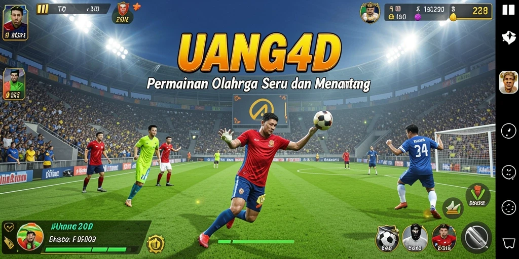 Tampilan gameplay seru di UANG4D dengan berbagai olahraga.