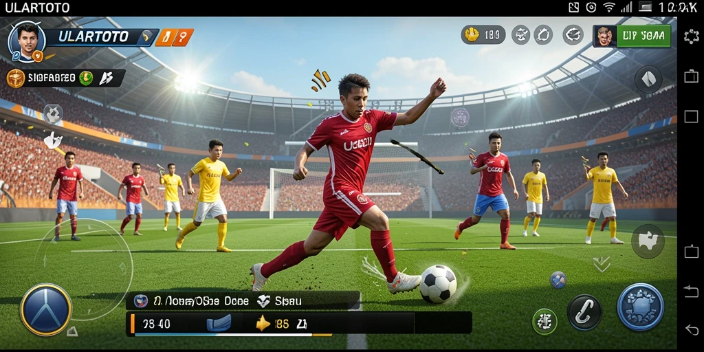 Screenshot ULARTOTO menampilkan gameplay seru dengan aksi olahraga yang mendebarkan.